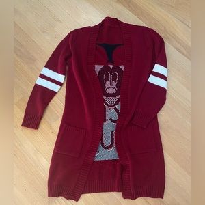 Mickey mouse varsity cardigan